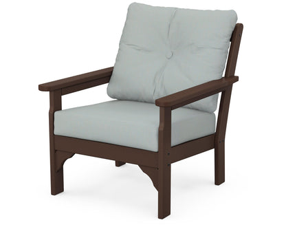 POLYWOOD® Vineyard Deep Seating Chair in Mahogany / Spa
