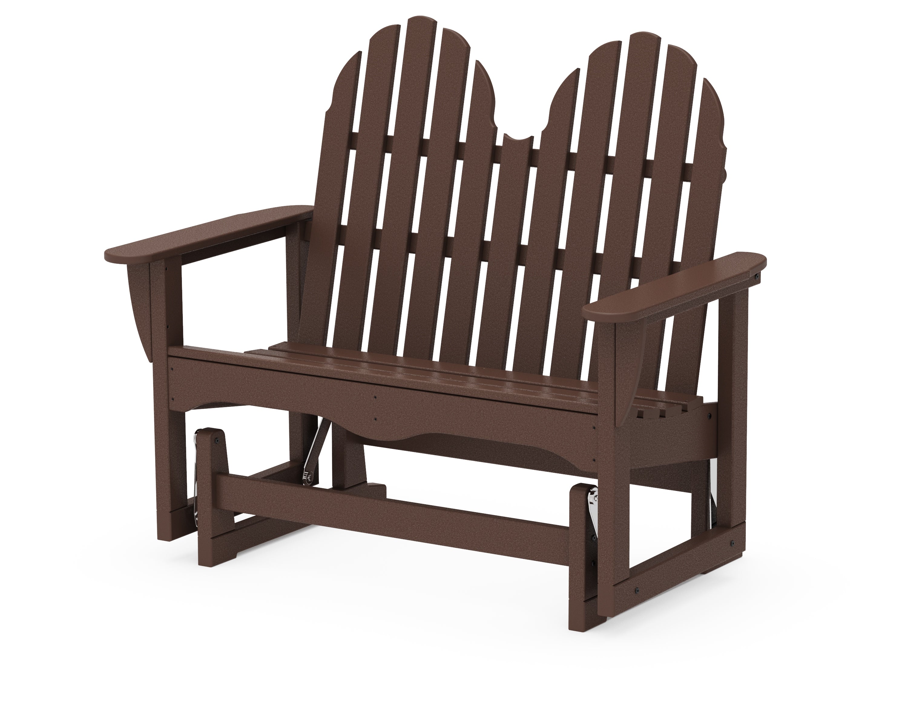 POLYWOOD® Classic Adirondack 48" Glider in Mahogany