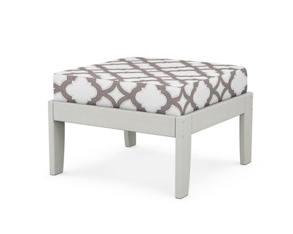 Unbranded Modular Ottoman - Classic in Vintage White / Trellis Grey Mist