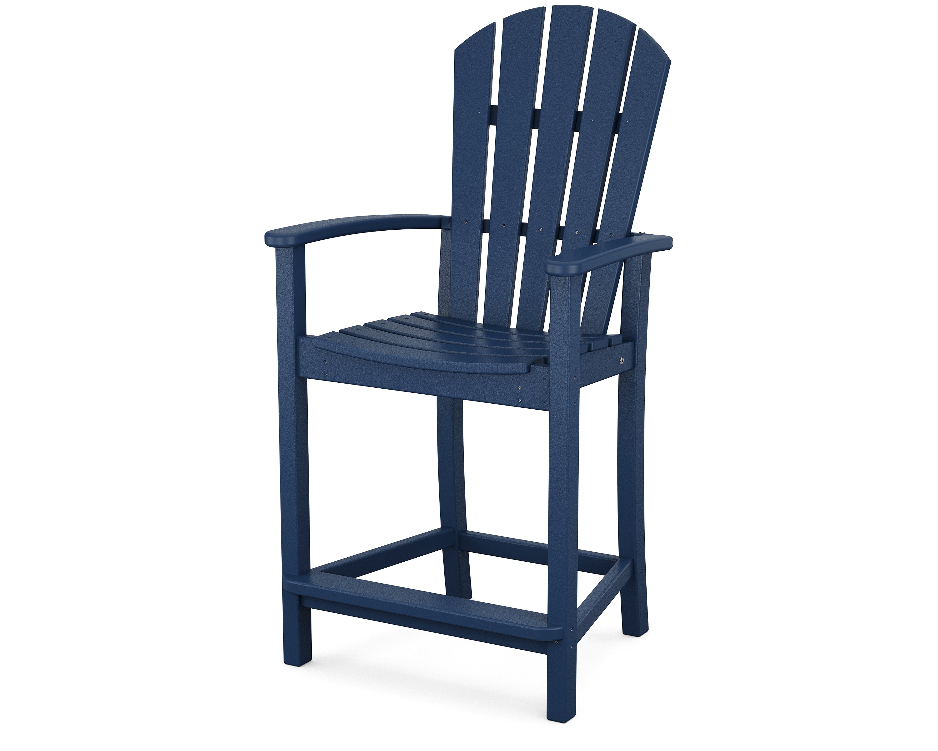 POLYWOOD® Palm Coast Counter Chair in Navy