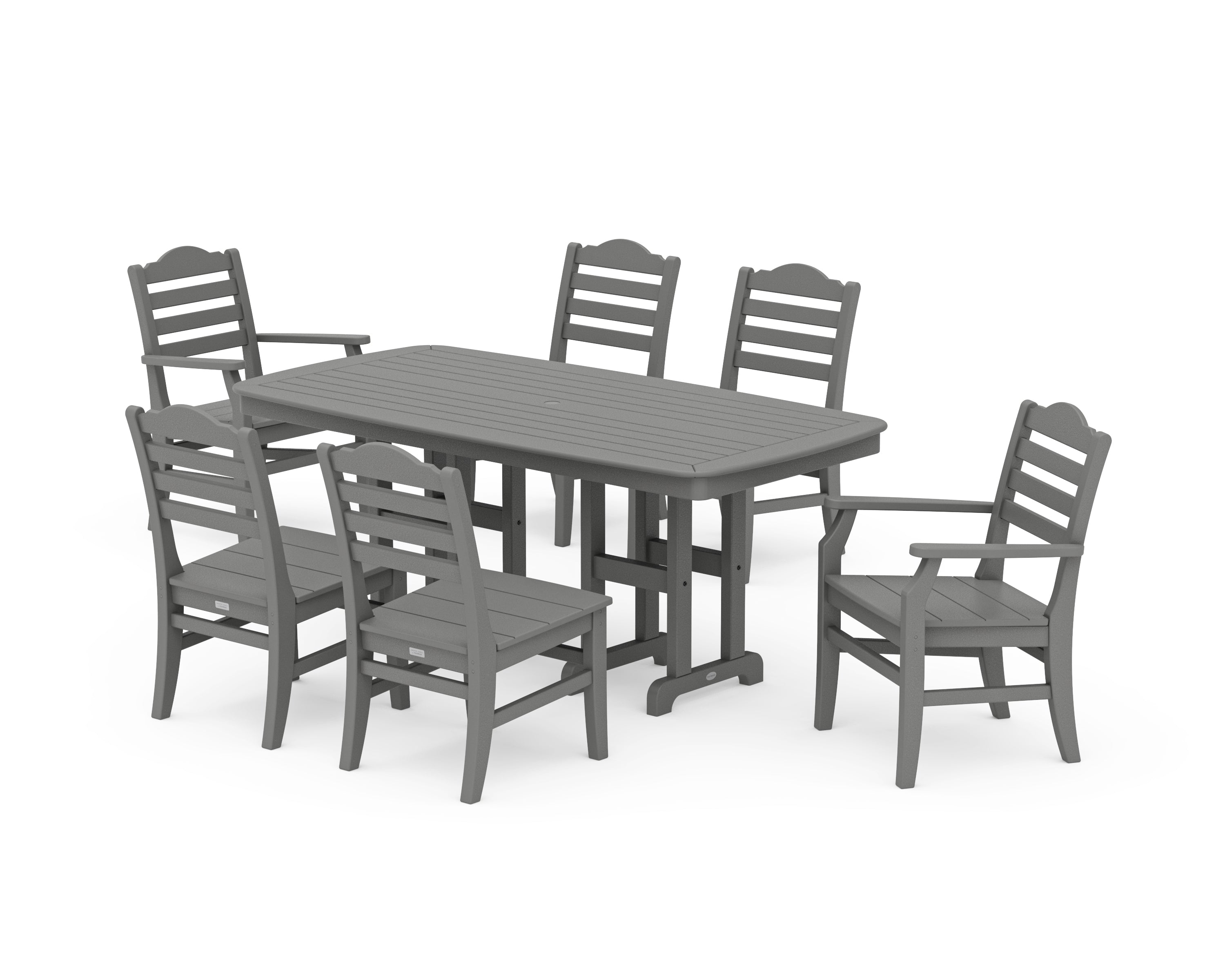 POLYWOOD® Savannah 7-Piece Dining Set in Slate Grey