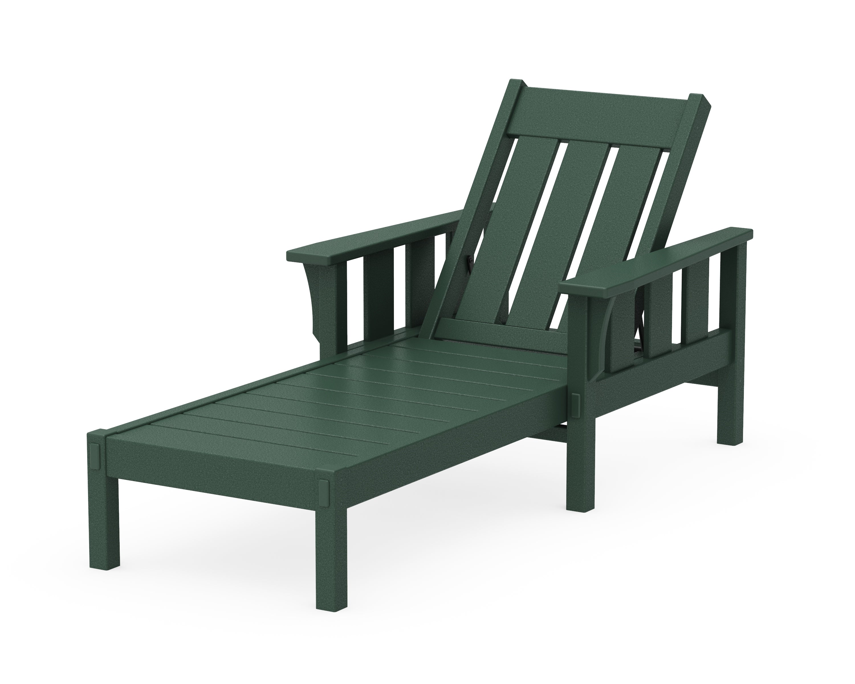 Martha Stewart by POLYWOOD® Acadia Chaise Lounge in Green