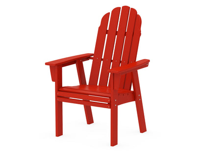 POLYWOOD® Vineyard Curveback Adirondack Dining Chair in Sunset Red
