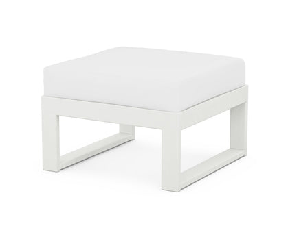 Unbranded Modular Ottoman - Modern in Vintage White / Natural
