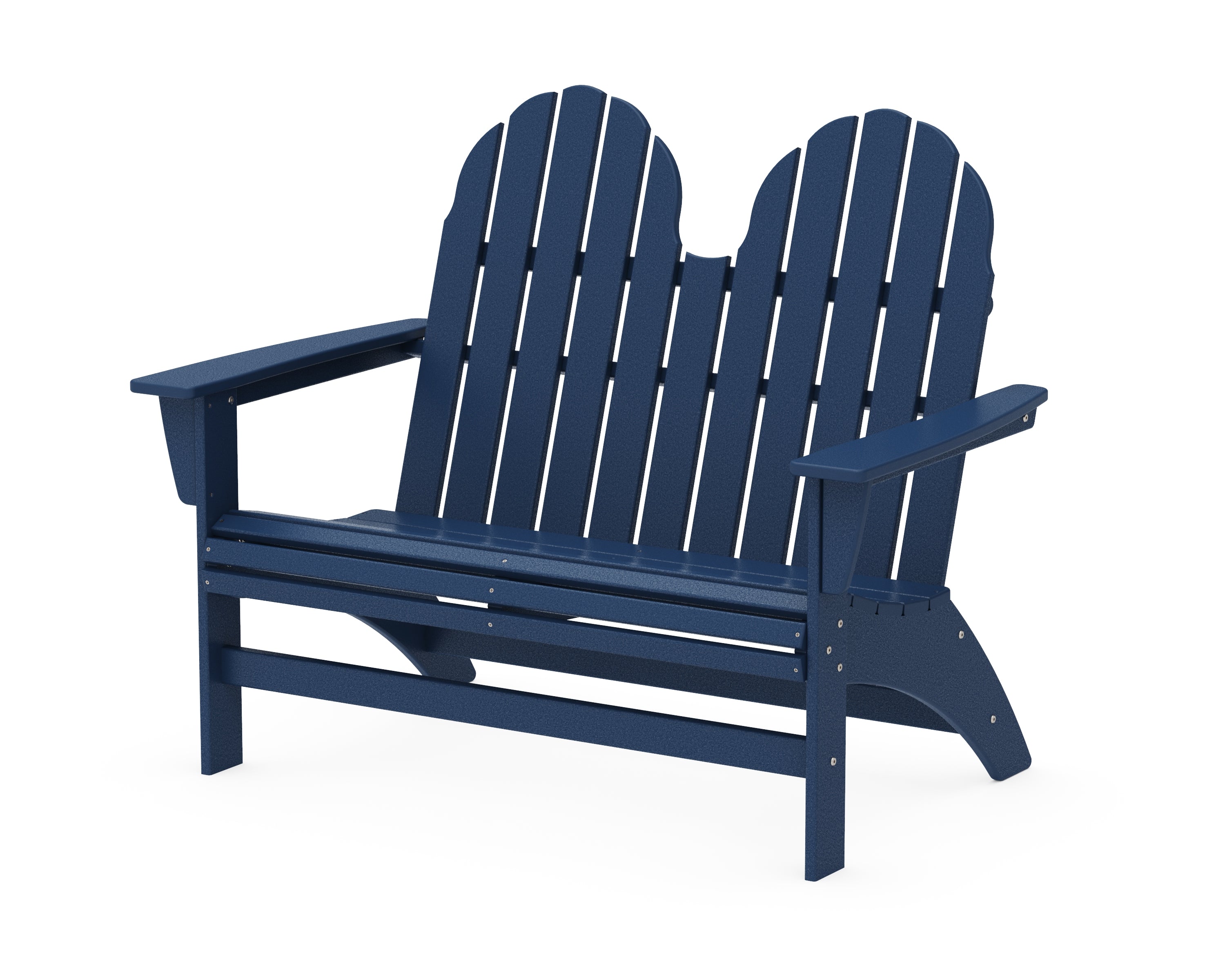 POLYWOOD® Vineyard 48" Adirondack Bench in Navy