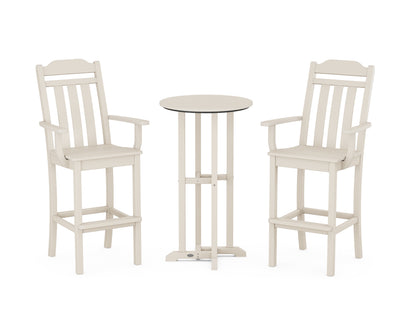 Country Living Cottage 3-Piece Farmhouse Bar Set in Sand