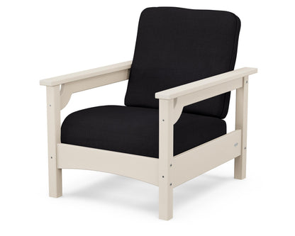 POLYWOOD® Club Chair in Sand / Midnight Linen