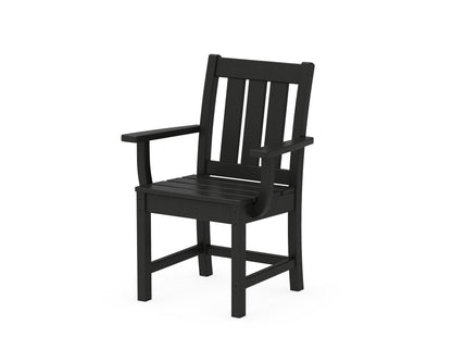 POLYWOOD® Oxford Dining Arm Chair in Black