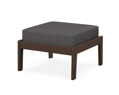 Unbranded Deep Seating Ottoman in Mahogany / Ash Charcoal