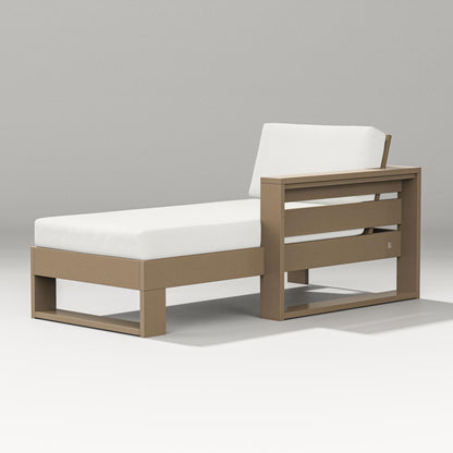 PW Designer Series Latitude Modular Right Arm Chaise in Vintage Sahara / Natural Linen