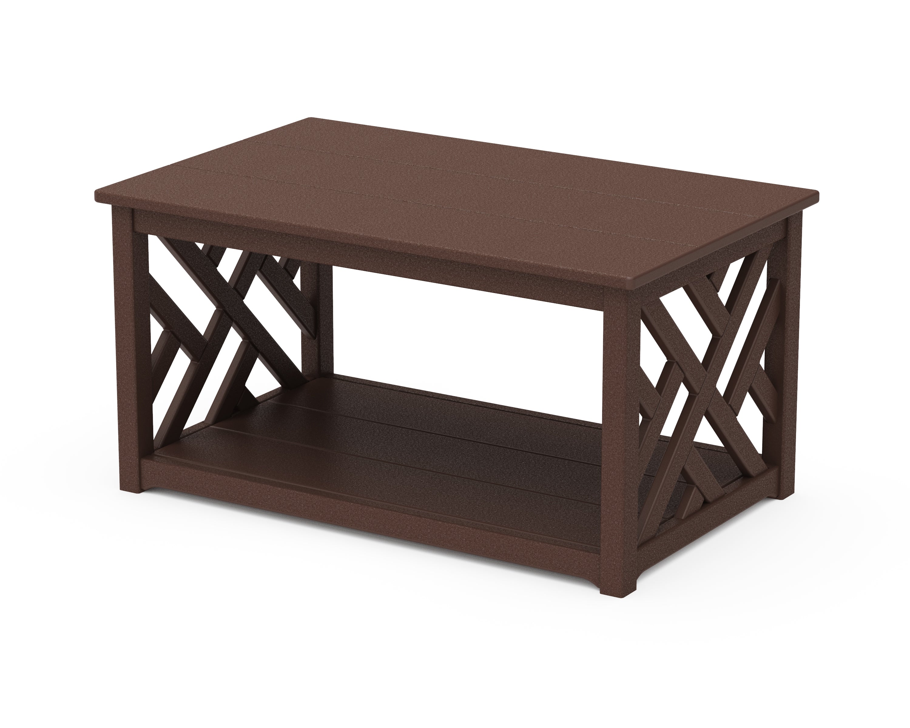 POLYWOOD® Chippendale Coffee Table in Mahogany