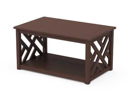 POLYWOOD® Chippendale Coffee Table in Mahogany