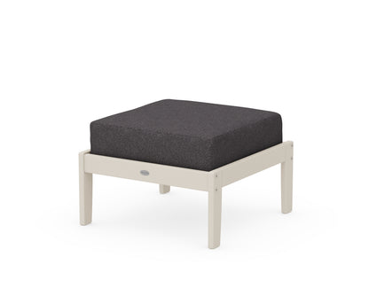 POLYWOOD® Braxton Deep Seating Ottoman in Sand / Ash Charcoal