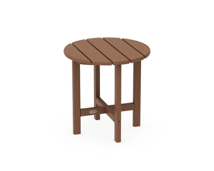 POLYWOOD® Round 18" Side Table in Teak