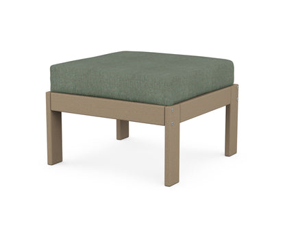 POLYWOOD® Vineyard Modular Ottoman in Vintage Sahara / Cast Sage