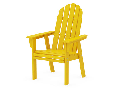 POLYWOOD® Vineyard Curveback Adirondack Dining Chair in Lemon