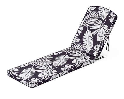 Martha Stewart by POLYWOOD® Chinoiserie Chaise Cushion in Leaf Navy