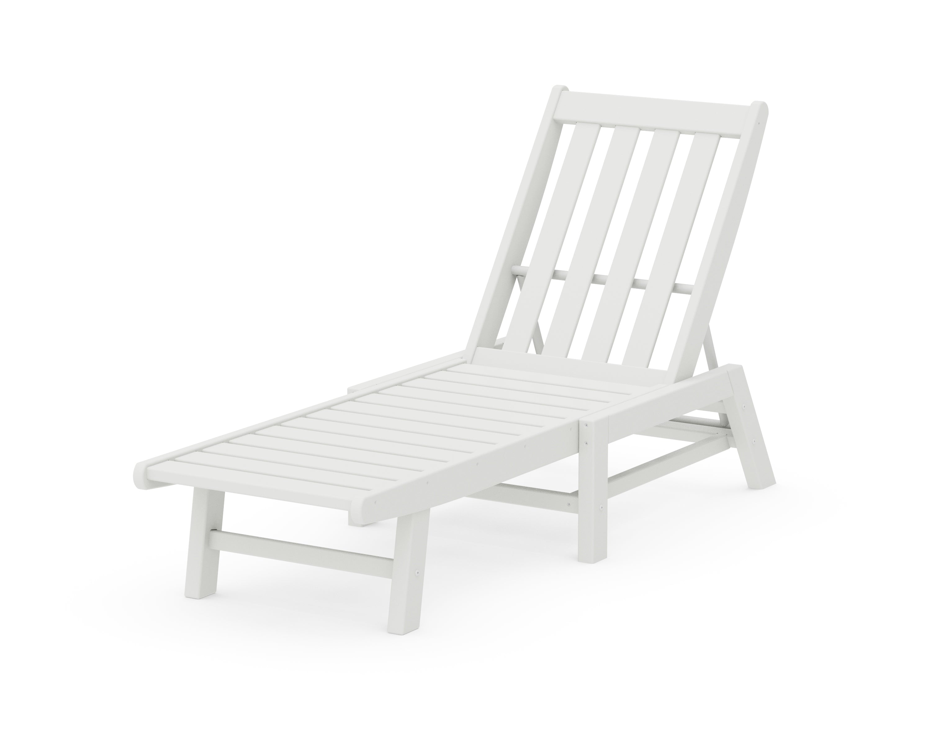 POLYWOOD® Vineyard Chaise in White