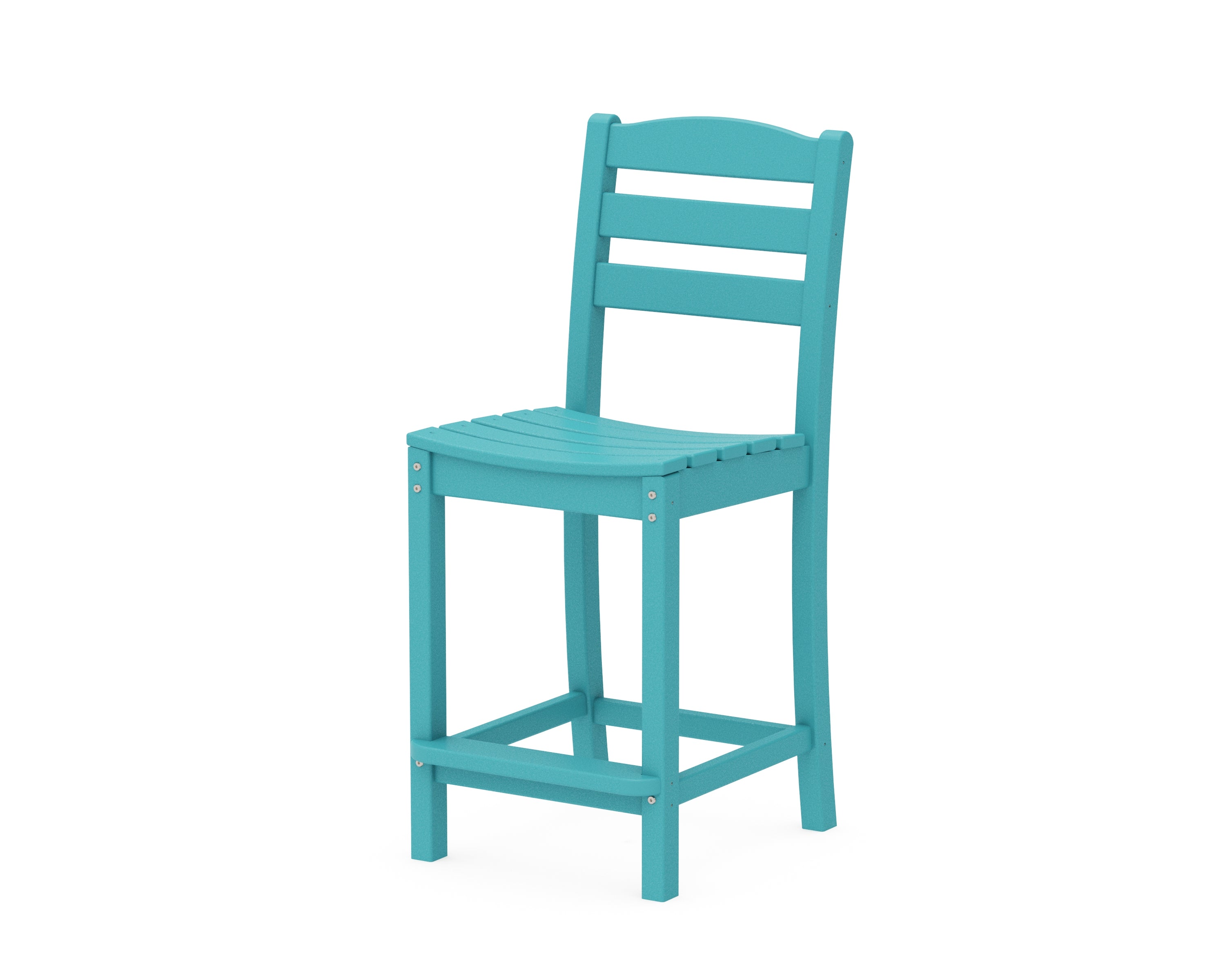 POLYWOOD® La Casa Café Counter Side Chair in Aruba
