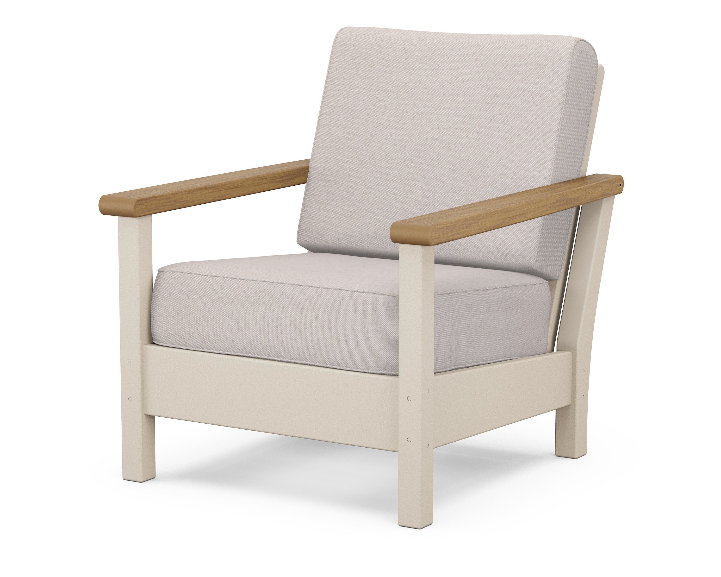 POLYWOOD® Harbour Deep Seating Chair in Sand / Natural / Dune Burlap