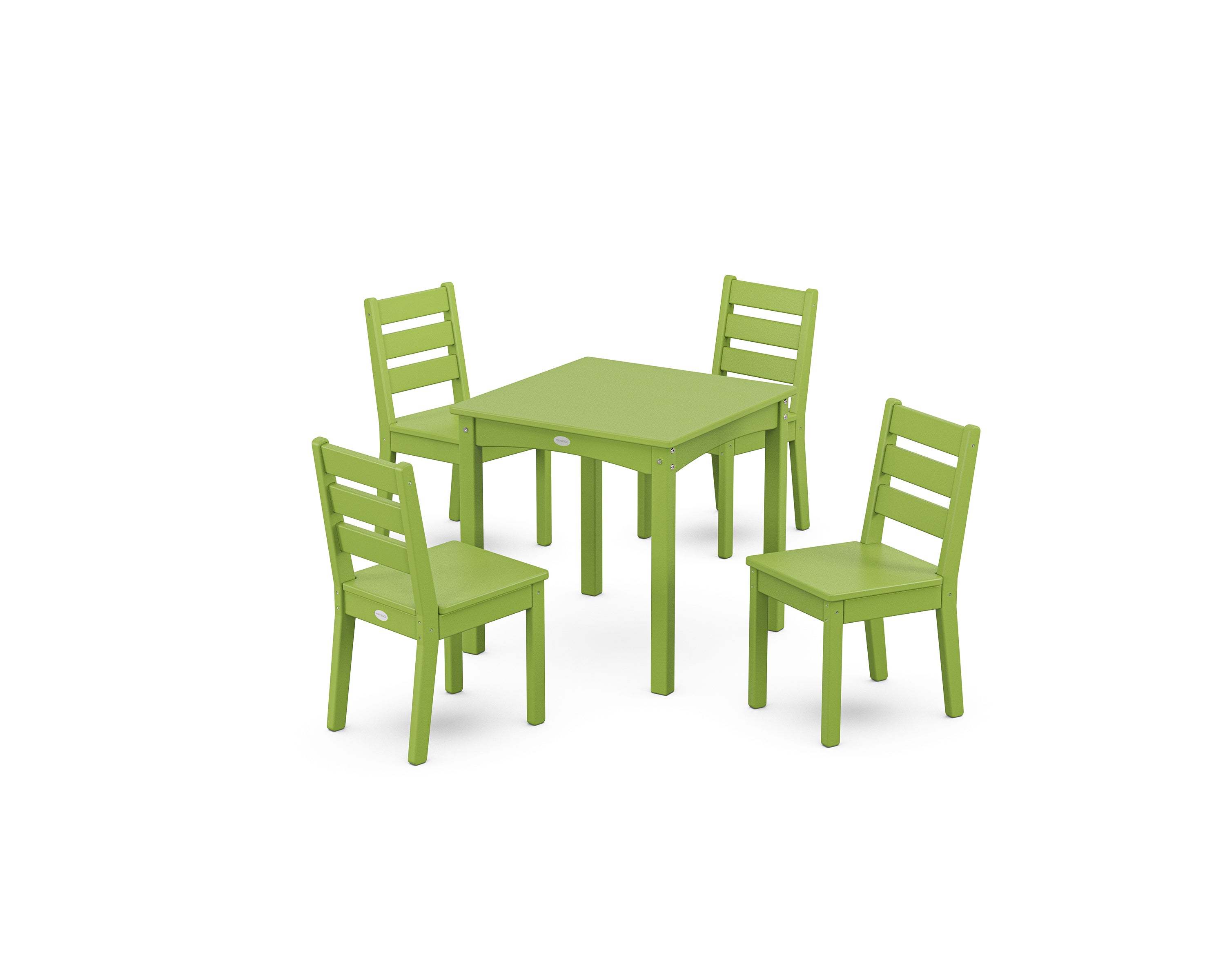POLYWOOD® Lakeside Kids 5-Piece Dining Set in Lime