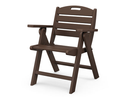 POLYWOOD® Nautical Folding Lowback Chair in Mahogany