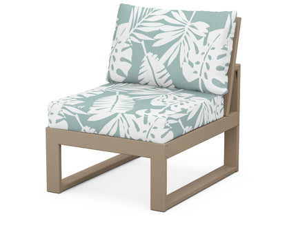 Unbranded Modular Armless Chair in Vintage Sahara / Leaf Glacier Spa