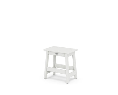 POLYWOOD® Modern Studio Stool in White