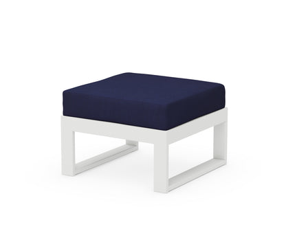 Unbranded Modular Ottoman - Modern in White / Navy