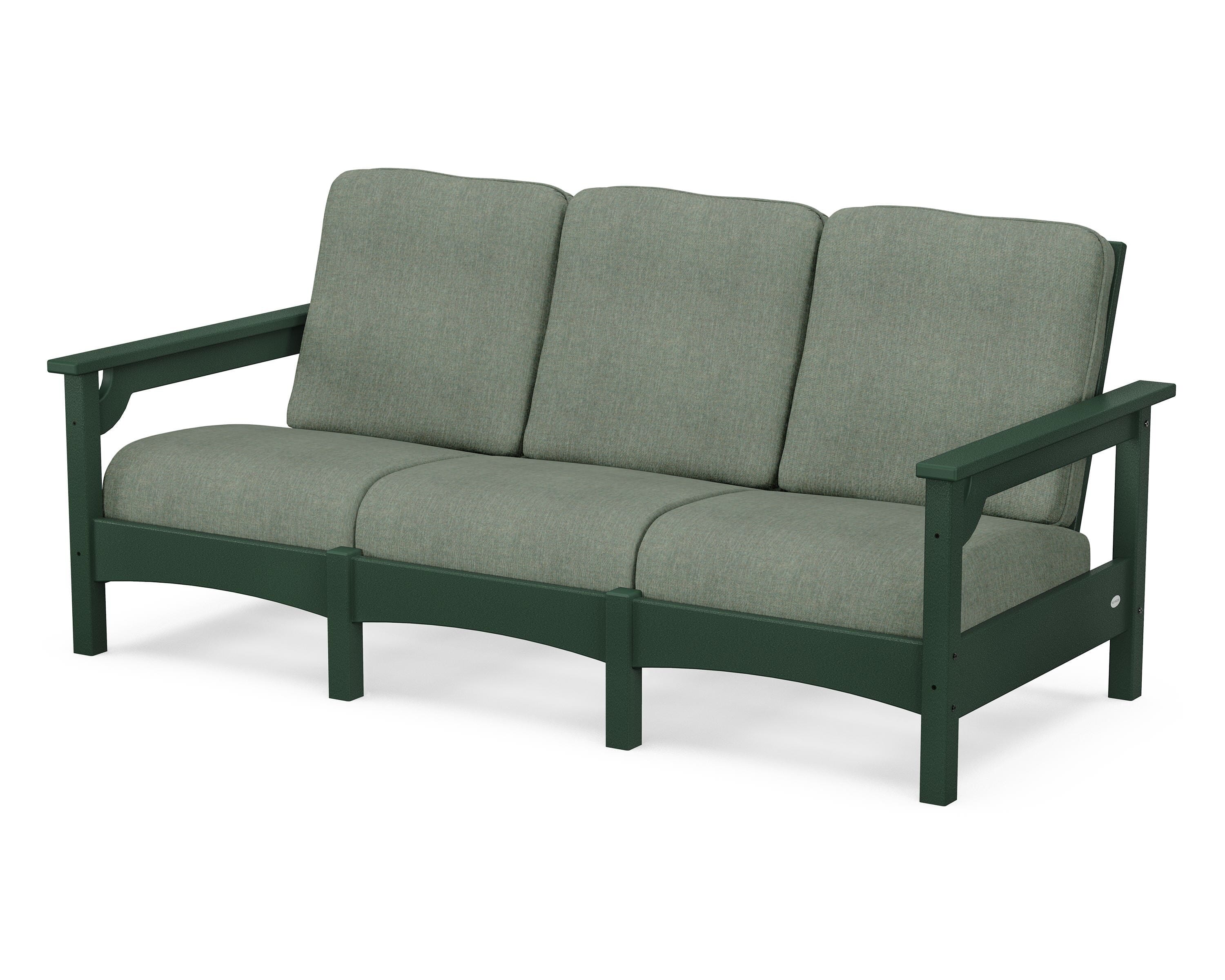 POLYWOOD® Club Sofa in Green / Cast Sage
