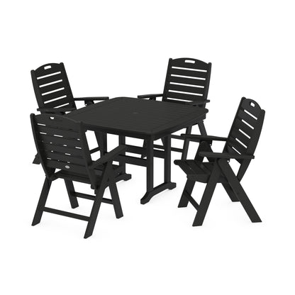 Nautical Highback Chair 5-Piece Dining Set