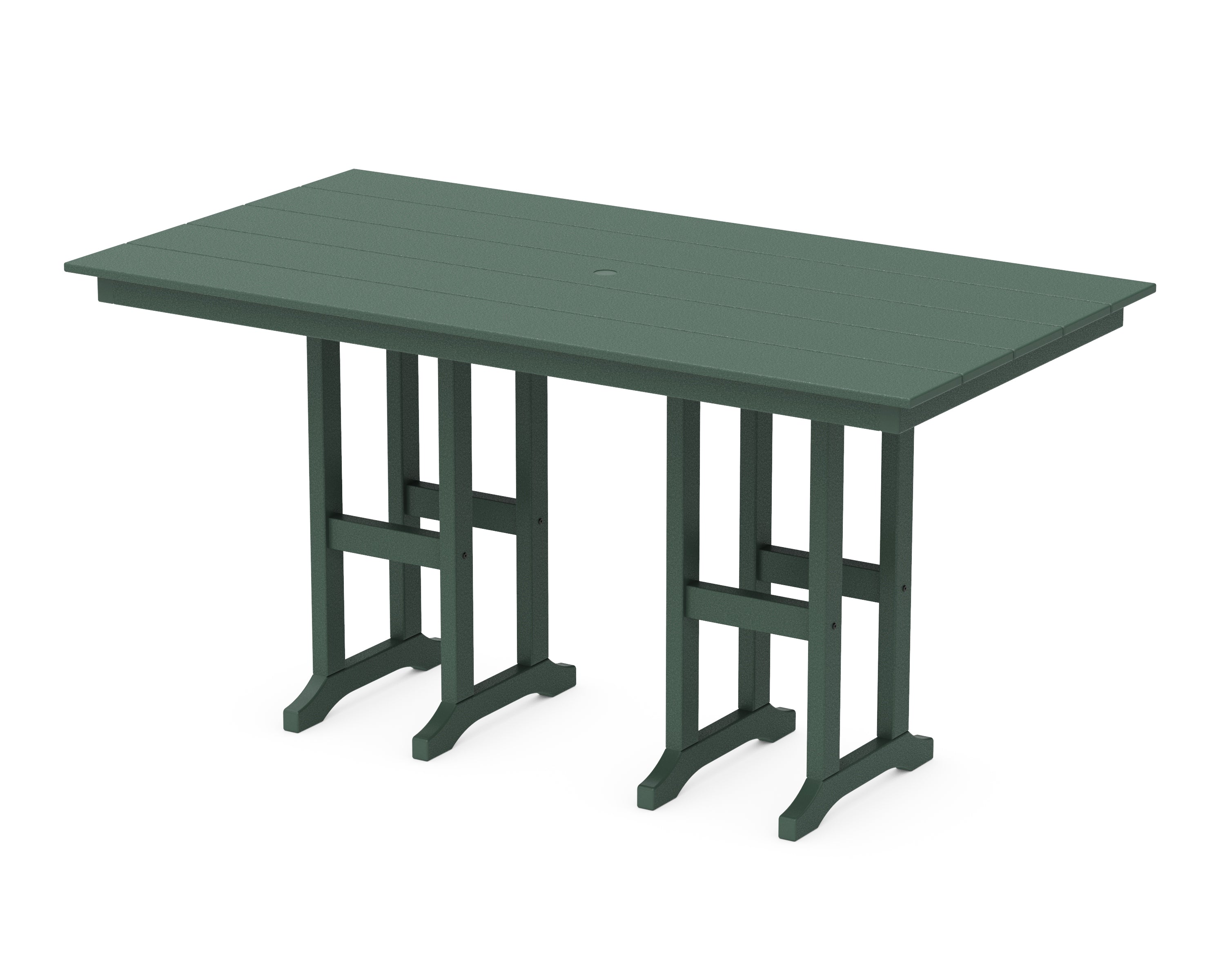 POLYWOOD® Farmhouse 37" x 72" Counter Table in Green