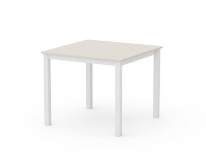 POLYWOOD® Main Street 36" x 36" Dining Table in White / Sand