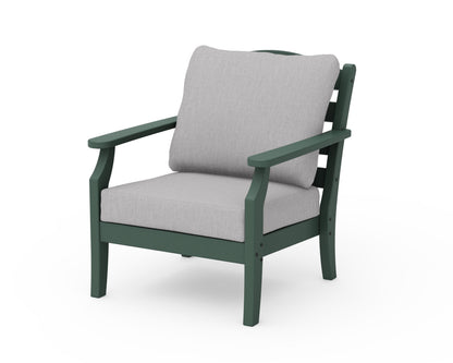 Draper James™ by  POLYWOOD® Savannah Deep Seating Chair in Green / Granite