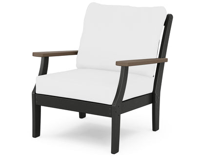 POLYWOOD® Braxton Deep Seating Chair in Black / Kona / Natural