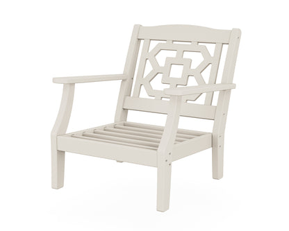 Martha Stewart by POLYWOOD® Chinoiserie Deep Seating Chair Frame in Sand