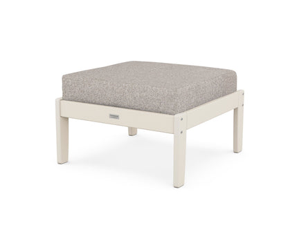 Country Living Cottage Deep Seating Ottoman in Sand / Weathered Tweed