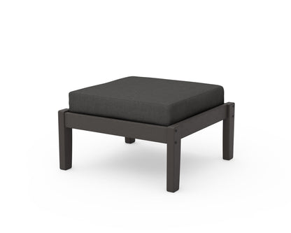 Unbranded Deep Seating Ottoman in Vintage Coffee / Spectrum Carbon