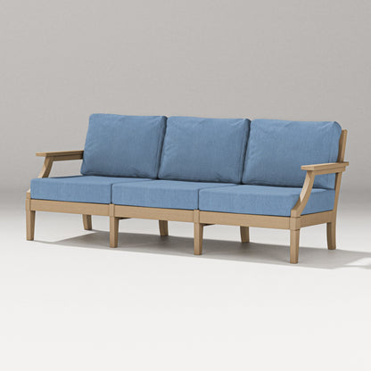 PW Designer Series Estate Sofa in Vintage Sahara / Sky Blue