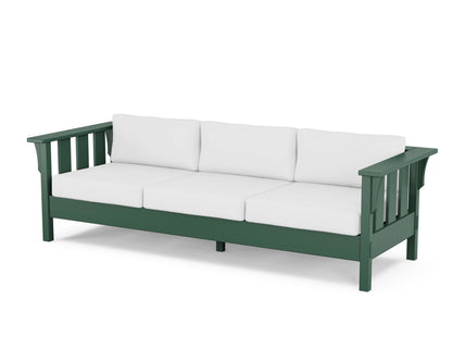 Martha Stewart by POLYWOOD® Acadia Deep Seating Sofa in Green / Natural
