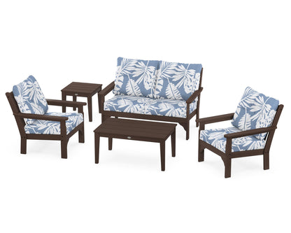 Vineyard 5 Piece Deep Seating Set - Mahogany