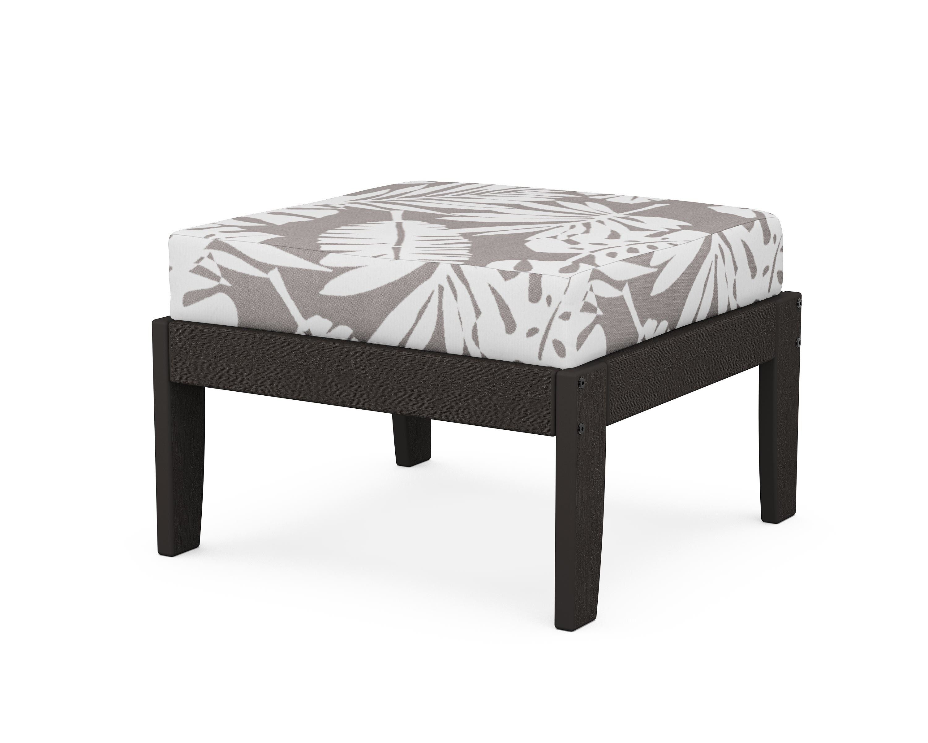 Unbranded Modular Ottoman - Classic in Vintage Coffee / Leaf Grey Mist