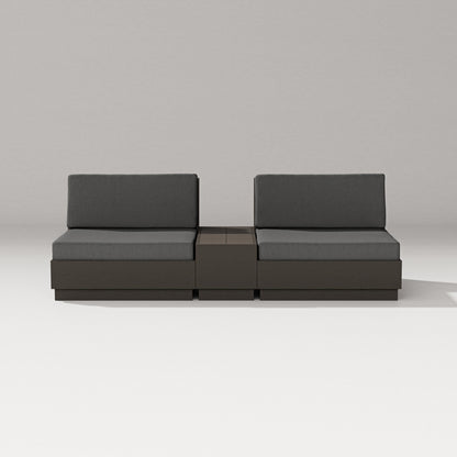 PW Designer Series Elevate Lounge Chair Set in Vintage Coffee / Spectrum Carbon