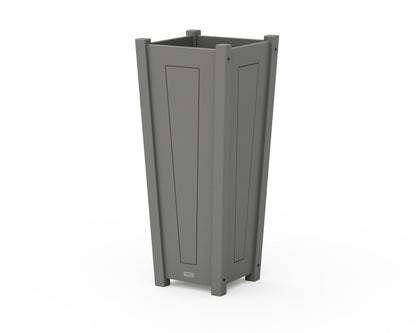 Country Living Country Living Tapered Square Tall Planter Box in Slate Grey