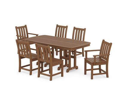 POLYWOOD® Traditional Garden 7-Piece Dining Set in Teak