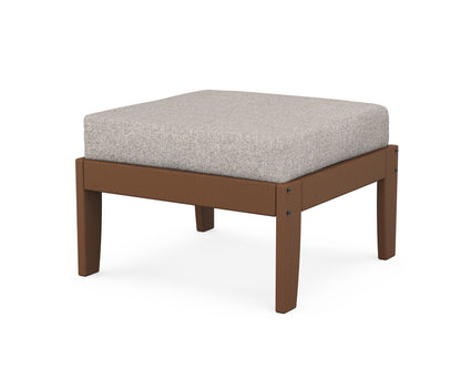 Unbranded Modular Ottoman - Classic in Teak / Weathered Tweed