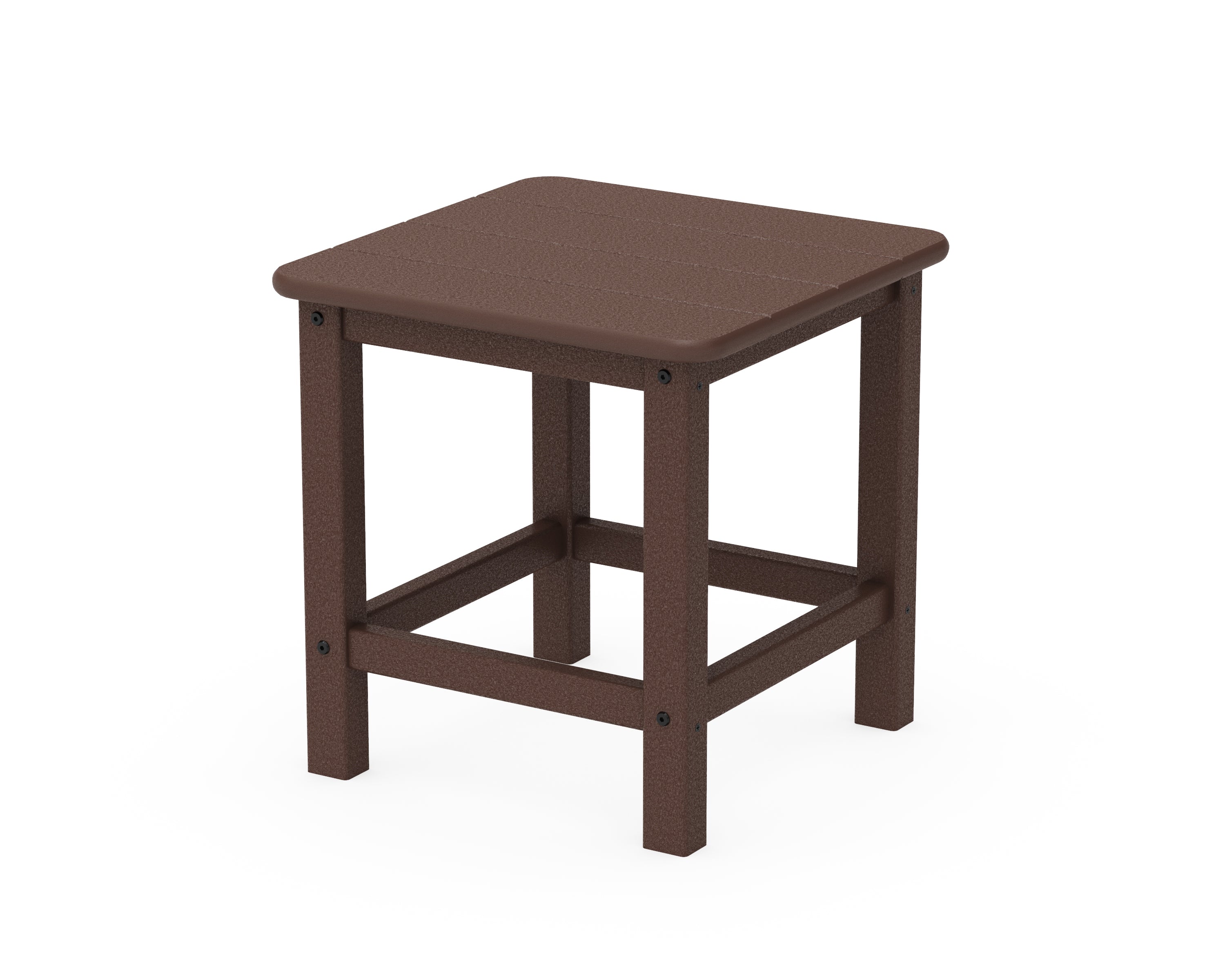 POLYWOOD® Seashell 18" Side Table in Mahogany