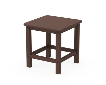 POLYWOOD® Seashell 18" Side Table in Mahogany