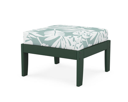 Unbranded Modular Ottoman - Classic in Green / Leaf Glacier Spa