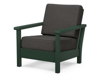 POLYWOOD® Harbour Deep Seating Chair in Green / Spectrum Carbon